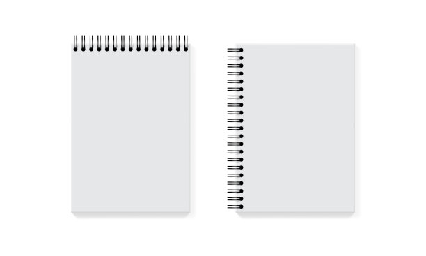 笔记本上的白色背景模拟矢量图片下载