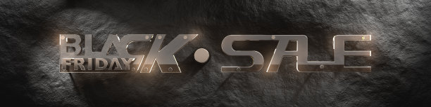 黑色星期五霓虹玻璃石墙图片下载