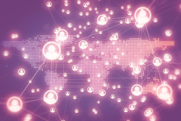 全球社交网络背景图片下载