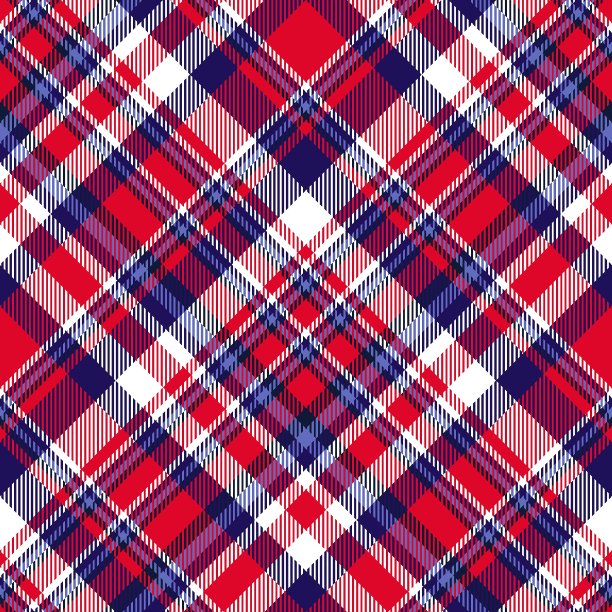 马德拉斯格子图案红色，海军蓝，紫色和白色。图片下载