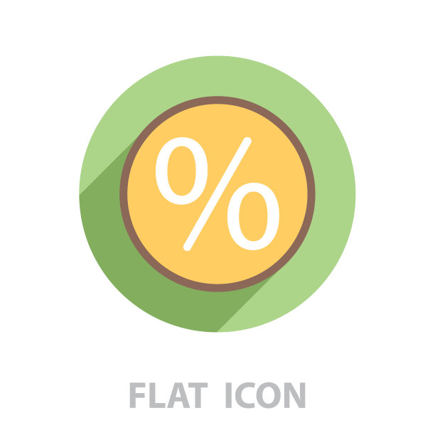 百分比符号向量图标图片下载