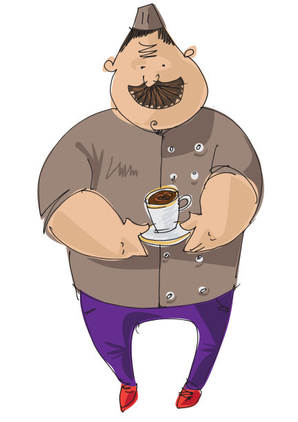 大胡子厨师图片下载