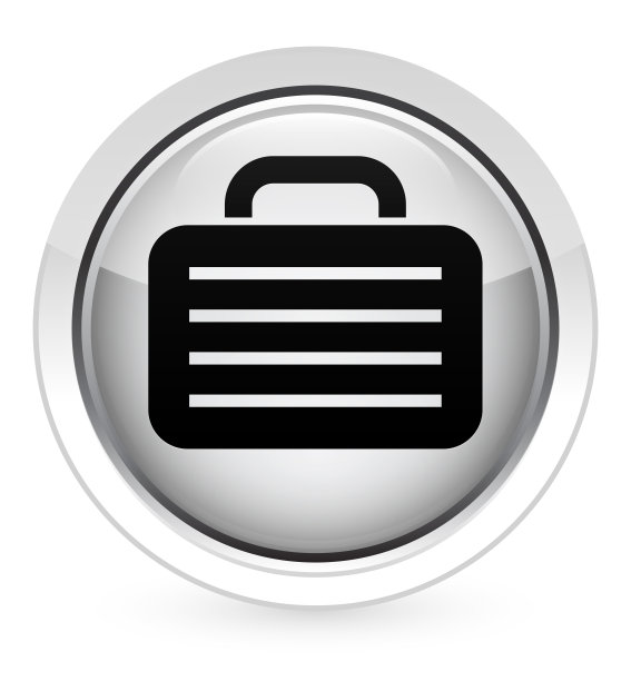 包图标水晶白色圆形按钮图片下载