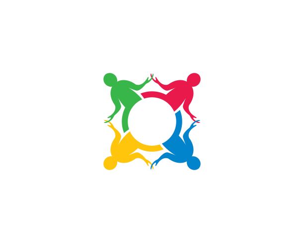 团队合作矢量图标图片下载