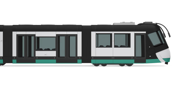 现代Tram-Train孤立图片下载