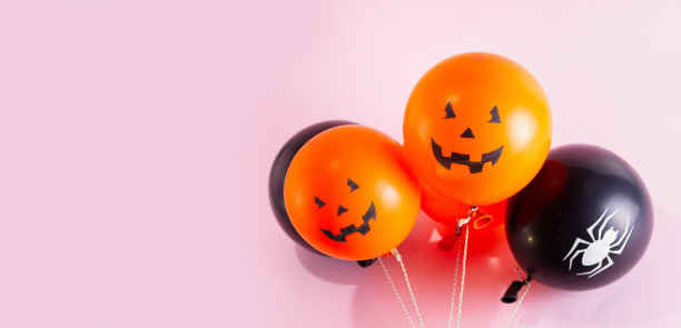 万圣节气球场景图片下载