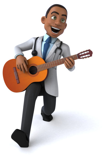 有趣的医生- 3D插图图片下载