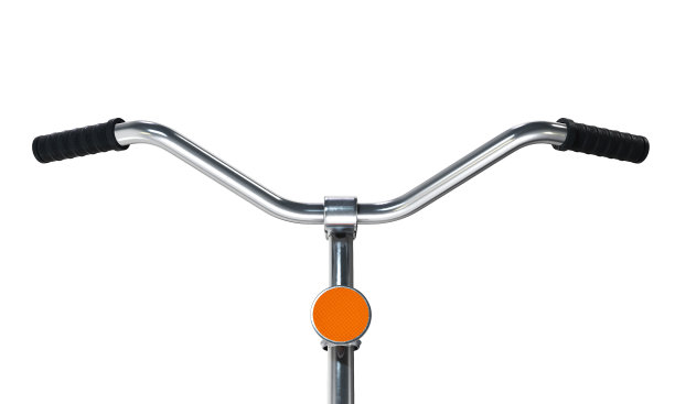 自行车把手孤立在白色背景上。3 d渲染。图片下载