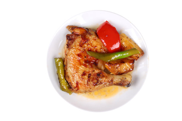 土耳其著名和美味的自制菜肴的照片，酒店和餐厅的订单和菜单，互联网和电视tavuk但鸡腿图片下载