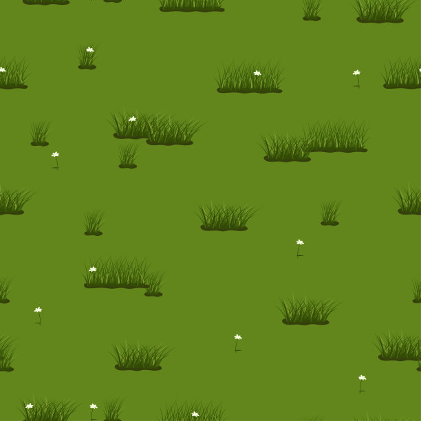 夏天的草花质地无缝衔接。矢量模式。图片下载