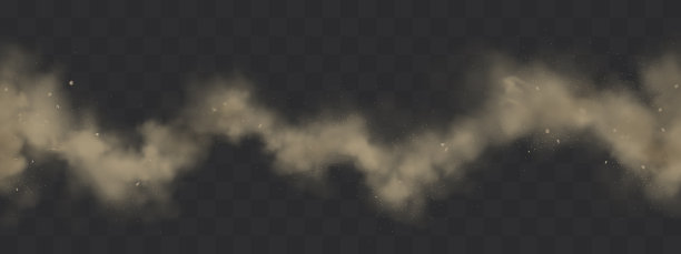 烟的痕迹，肮脏的烟雾，粗厚之字形的尘埃线图片下载