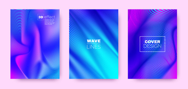 流条纹的海报。洋红设计封面套装。图片下载