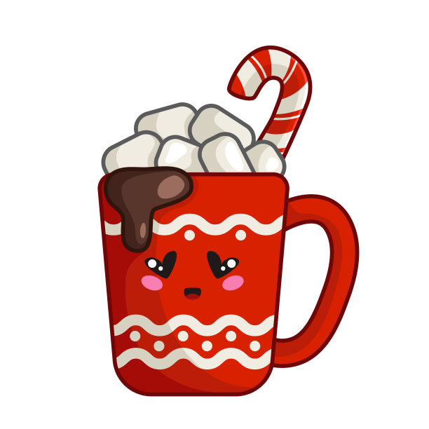 向量卡哇伊圣诞收藏图片下载