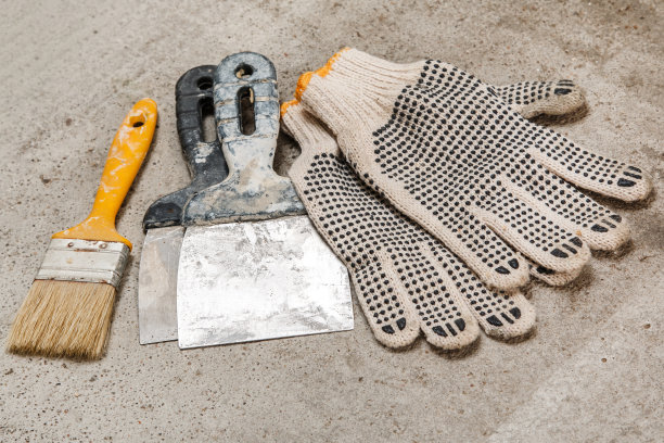 抹刀，刷子和手套图片下载