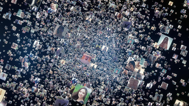 全球通讯网络。社交媒体简介图片下载