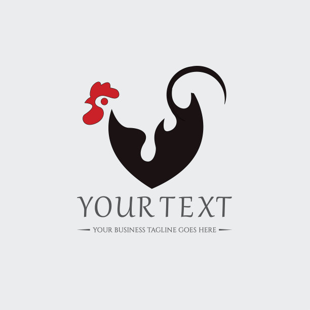 鸡肉图标-矢量插图图片下载