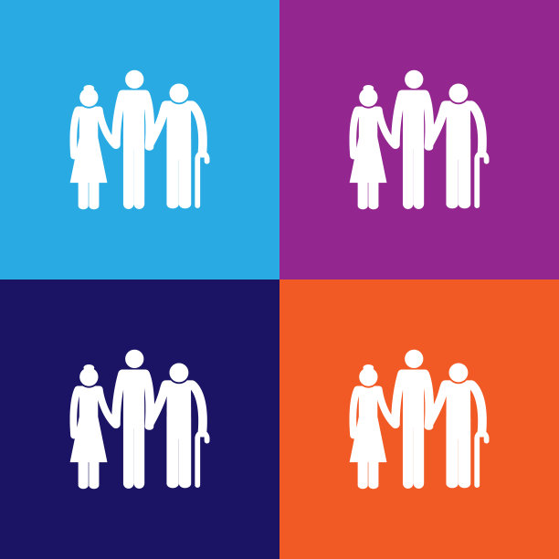 儿子与老父母的图标。移动概念和web应用程序的旅游图标元素。细线儿子与老父母的图标可以用于网络和移动。Premium图标上的白色背景图片下载