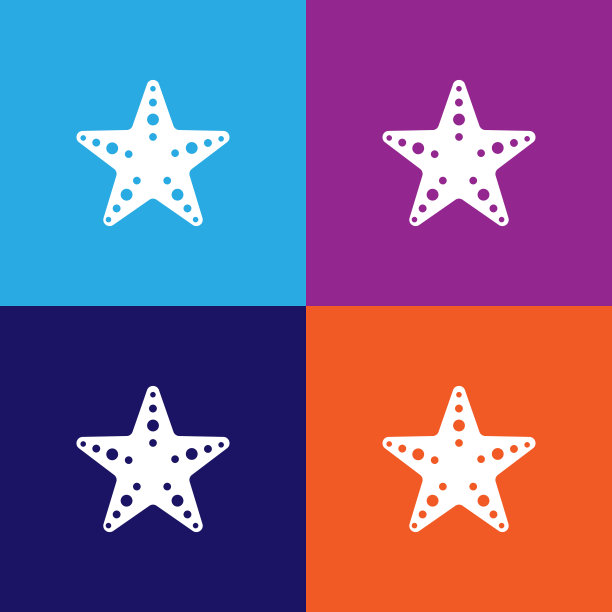 海星图标。旅游插图图标的元素。标志，符号可以用于网页，标志，手机应用，UI，用户体验图片下载