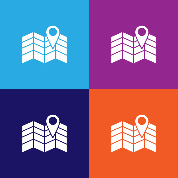 地图定位点图标，旅行元素，适用于网页、logo、移动应用、UI、UX图片下载