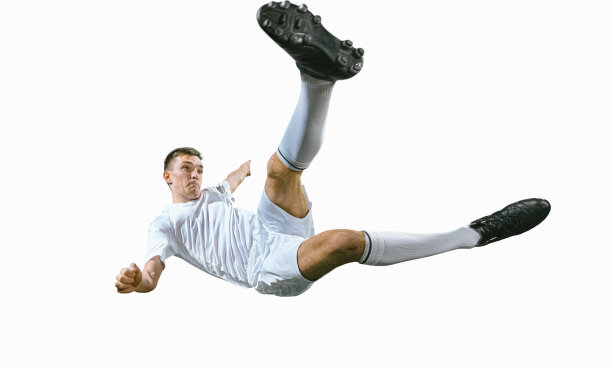 孤立的足球运动员图片下载