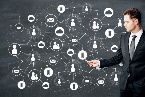 媒体、人力资源和网络概念图片下载