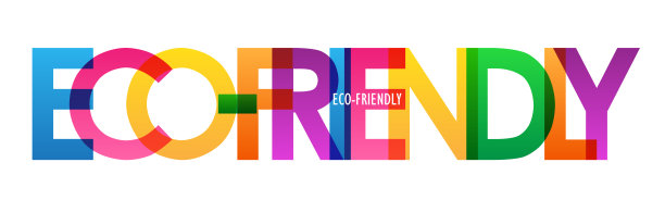 生态友好的矢量字体横幅图片下载