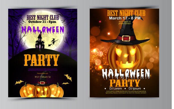 万圣节垂直背景与南瓜图片下载