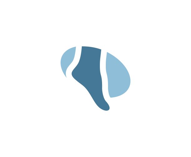 脚的标志图片下载