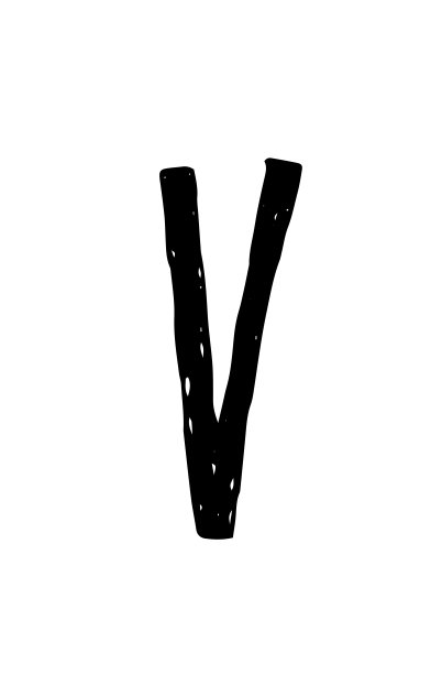 开朗友好的字体。向量。英语字母表中的一个字母。拉丁字符。潮人的漫画风格。用于咖啡馆、商店和促销活动的字体。图片下载