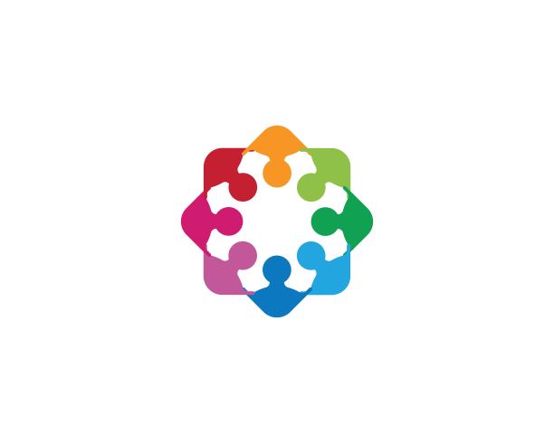 团队合作矢量图标图片下载