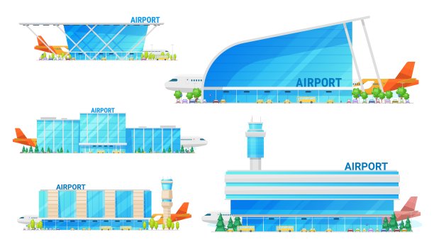 机场候机楼和飞机图片下载