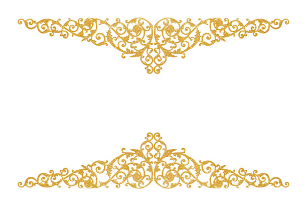 古色古香的金框灰泥墙，希腊文化，罗马复古风格的图案线设计为边境隔离图片下载