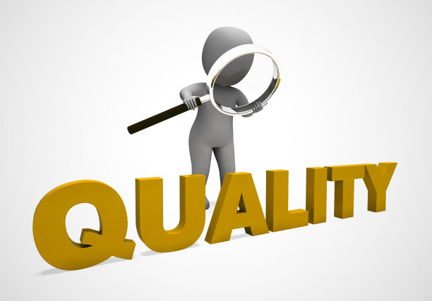 质量概念图标意味着高档和卓越的价值- 3d插图图片下载