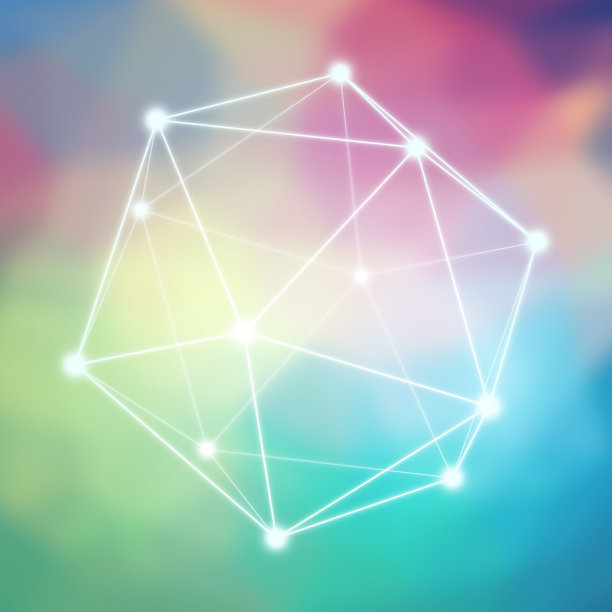 几何网络多边形图形背景图片下载