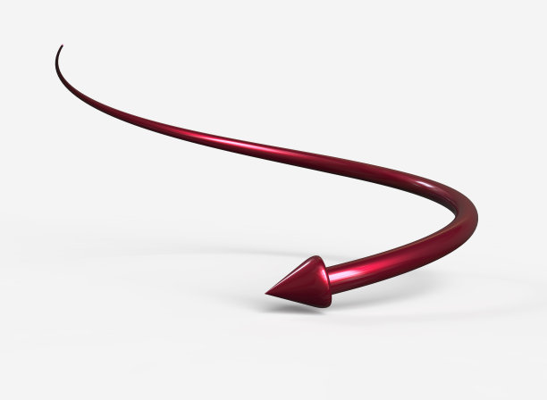 一个红色箭头，可能是电脑图表上的，向下指向图片下载