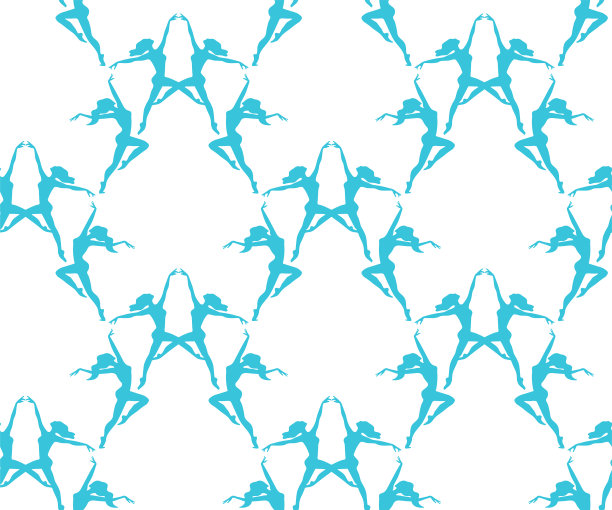 芭蕾舞者无缝模式。矢量背景与芭蕾舞者。印刷纺织品，布料，墙纸，剪贴簿图片下载