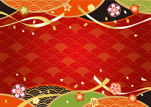 日本图案背景材料为日本梅子图片下载