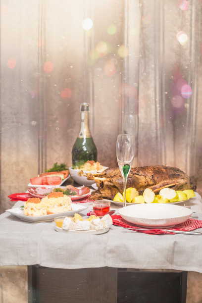 圣诞节烤鸭图片下载