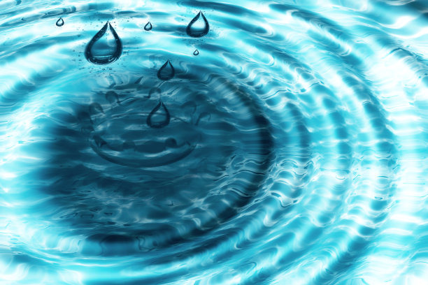 背景水和波浪与复制空间图片下载