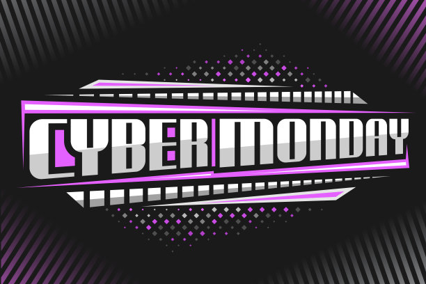 网络星期一的矢量标签图片下载