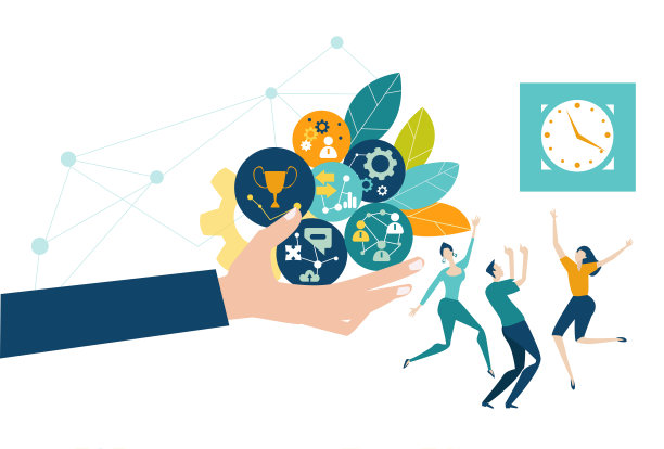 发展业务的商人。创业和咨询理念。业务概念说明图片下载