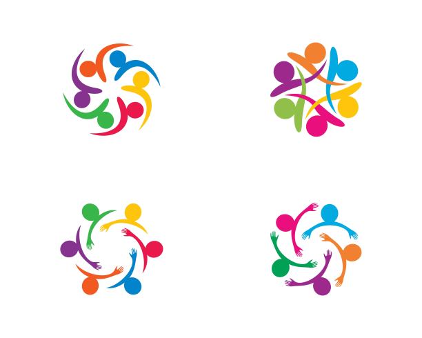 团队合作矢量图标图片下载