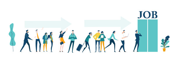 等待工作的商务人士。员工关怀的成长理念图片下载