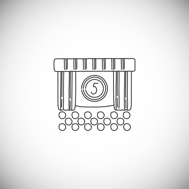影院大厅图标在平面风格不同的设计。图片下载
