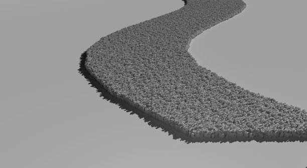 鸟瞰图的城市景观模型上的白色背景图片下载