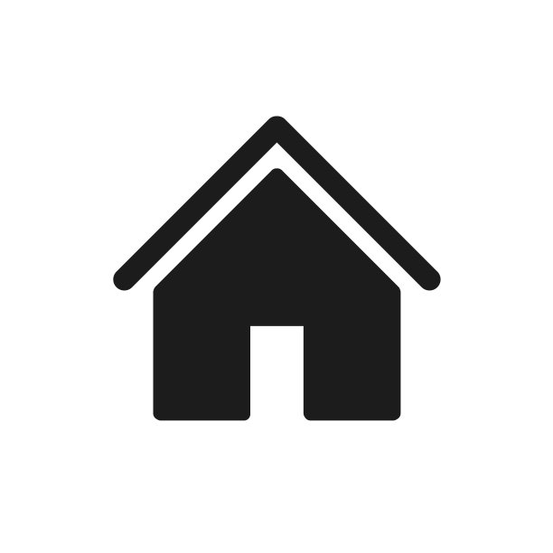 房子图标标志-股票向量图片下载