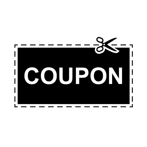 优惠券剪刀剪模板。优惠券虚线正方形，矩形模板-股票向量图片下载