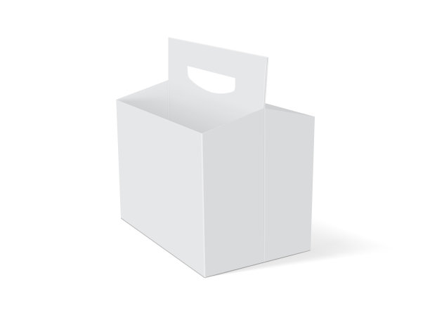 空白盒子啤酒包装上的白色背景矢量模拟图片下载