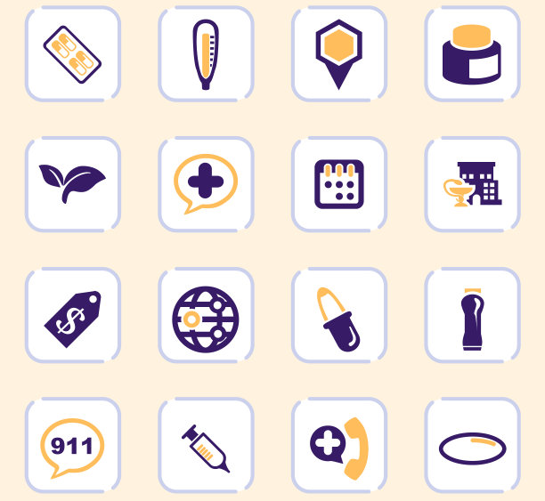 药店图标集图片下载