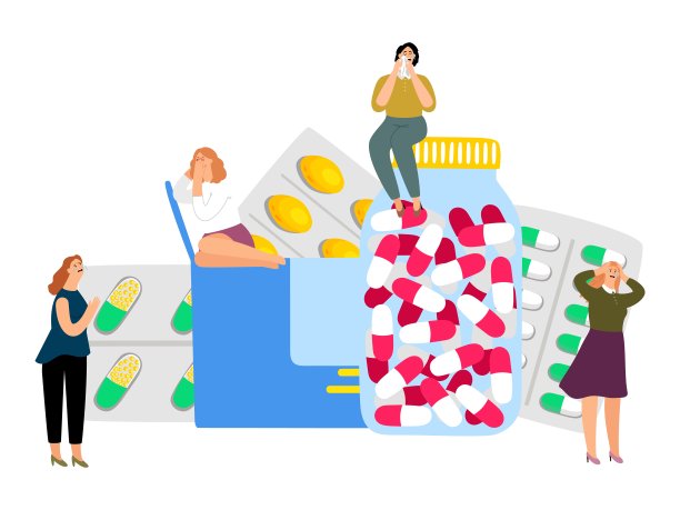 妇女和抗抑郁药图片下载